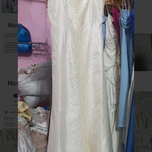 Shimmer Stone White Prom Wedding Dress Urbanic