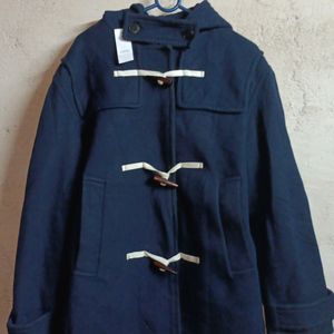 Navy Blue Coat Woolen Jacket