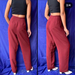 Maroon Flare Dress Pant✨