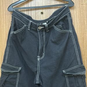 Black Cargo Jeans For Women