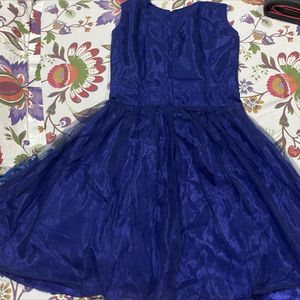 Net Royal Blue Dress