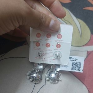 Voylla Silver Jhumkas