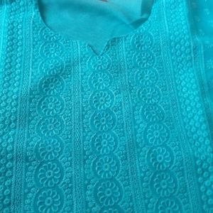 Chikan embroidery kurta