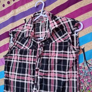 Black Check Shirt For Women