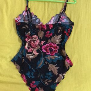 Stretchy Floral Bodysuit Bust 34-36