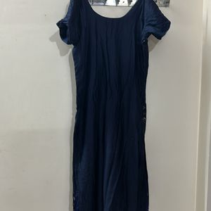 Women L Size Stitched Dress