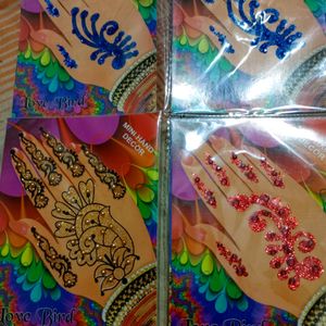 Hand Mehandi Sticker Tattoo