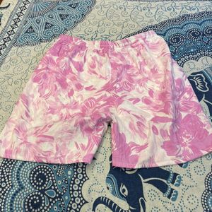 Beautiful Pink Low Waist Shorts