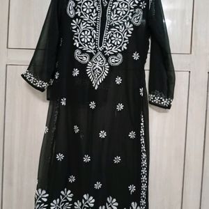 Premium Chickankari Handwork Kurta Set