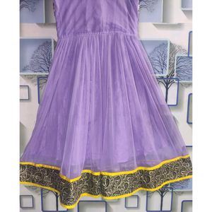 Frock In Purple Colour