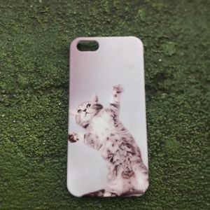 Iphone SE  cat printed cover