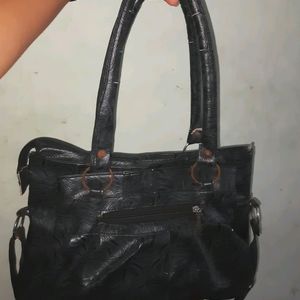 Handbag - Black/Dark Grey