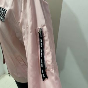 Y2K Pink Jacket With Patch Detail