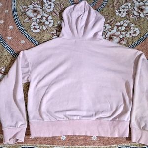 CUTE PEACH CROP HOODIE