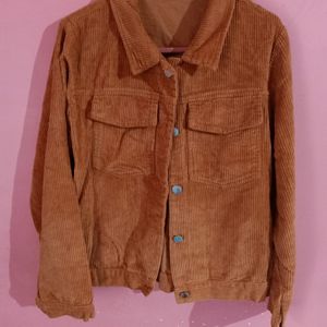 Brown Orangish Half  Jacket.