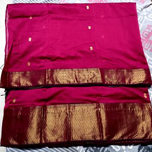 Pure Maheshwari Silk Zari Border