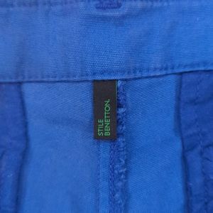 United Colors Of Benetton Blue Shorts