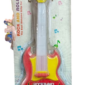 Rockband Guitar With Light And Music