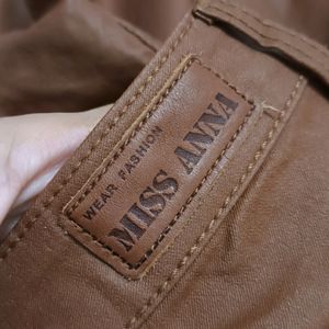 Leather Type Skinny Trouser