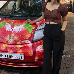 Beautiful Brown Crop Top