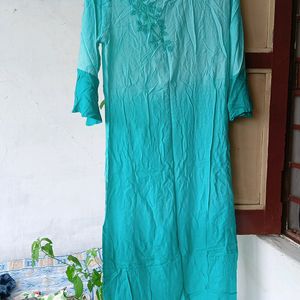 Blue Colour Kurti Lsize