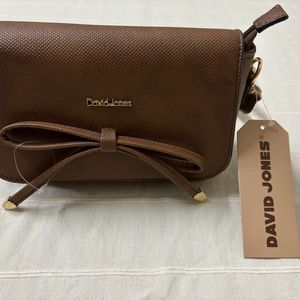 🆕David Jones Brown Handbag/Sling Bag