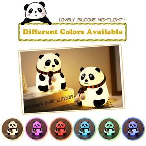 Cute Silicon Multicolour Panda Lamp Just For 949