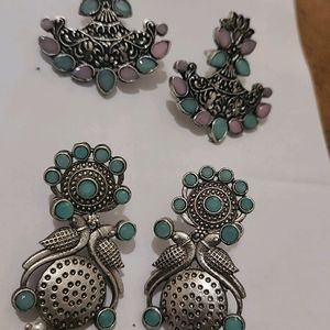 Combination Of 2 Festive Ethnic Earrings