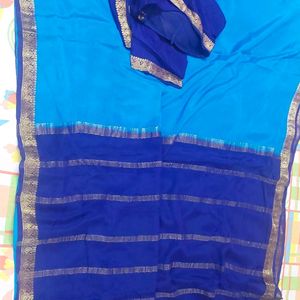 Good Condition Mysoore Silk Saree For Sale