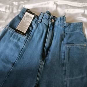 Straight Fit High Waist Jeans