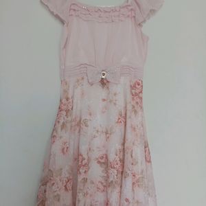 Baby Pink Floral Dress