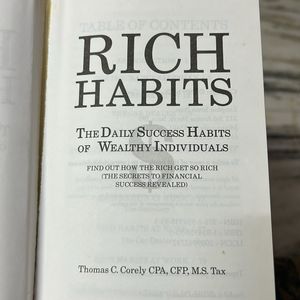 Rich Habits Book On Sale