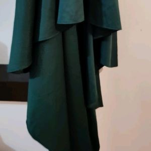 Floor Length Green Gown Come  With Heavy Quality