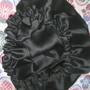 Black Satin Bonnet For Curly Hair❤️