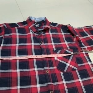 Red With Black Checked Shirt