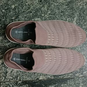 Dusty Pink Slip On Sneakers