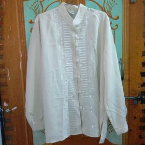 formal cream colour top