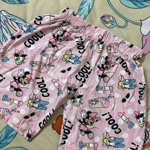 Girls Cartoon Print Shorts