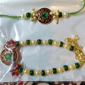 Handmade Braclet With Rakhi