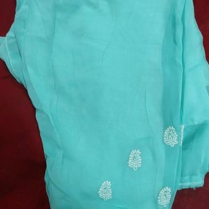 Allover Chikankari Kurta Pant & Dupatta