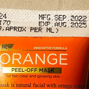 Oxyglow Orange Peel Off Mask