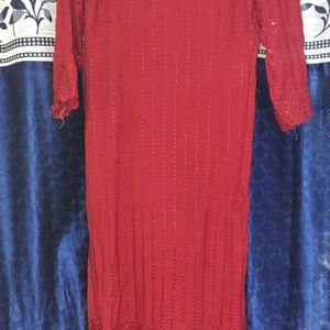 Maroon kurti