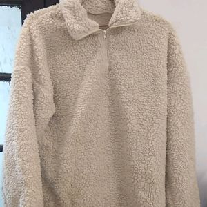 Urbanic Faux fur sweater Cream Colored