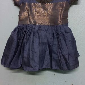 kids frock with frills