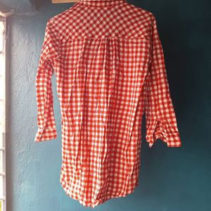 Red Checks Tunic