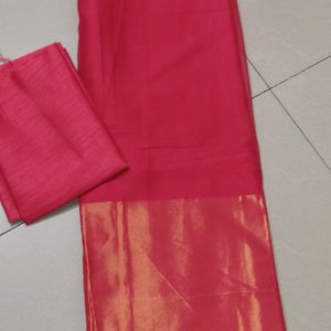 Saree With Blouse Piece