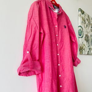 Shirt Dress with Adjustable Sleeves