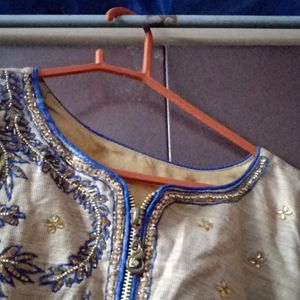 Blue+ Golden Blouse