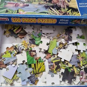 100 Piece Puzzle African Animals