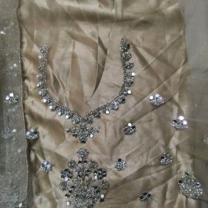 Unstitched Mirrorwork Lehenga